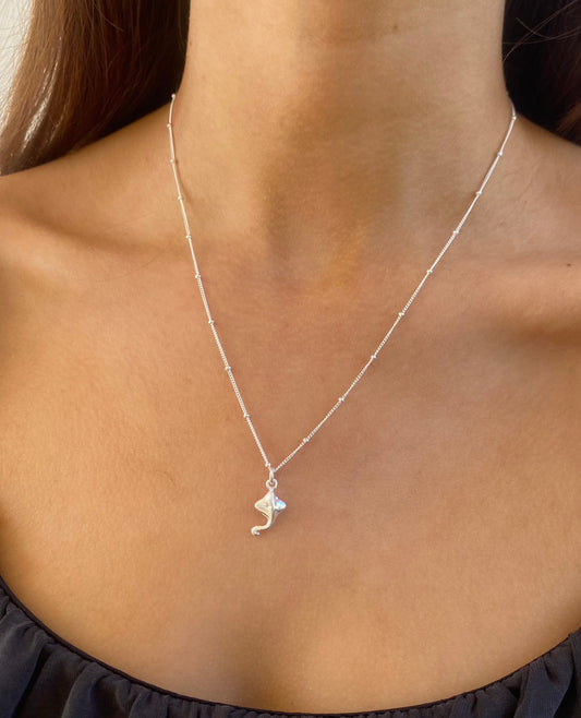 Sterling Silver Stingray Necklace